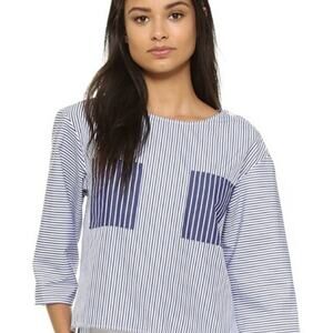 MARK D. SIKES STRIPED TOP, SIZE 4, NWOT